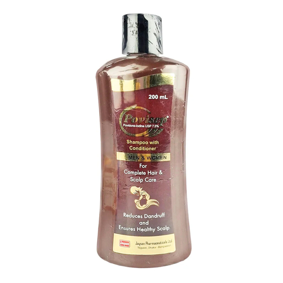 Povisep Anti-Dandruff Shampoo with Conditioner 200 mL – Scalp Care (Men & Women)