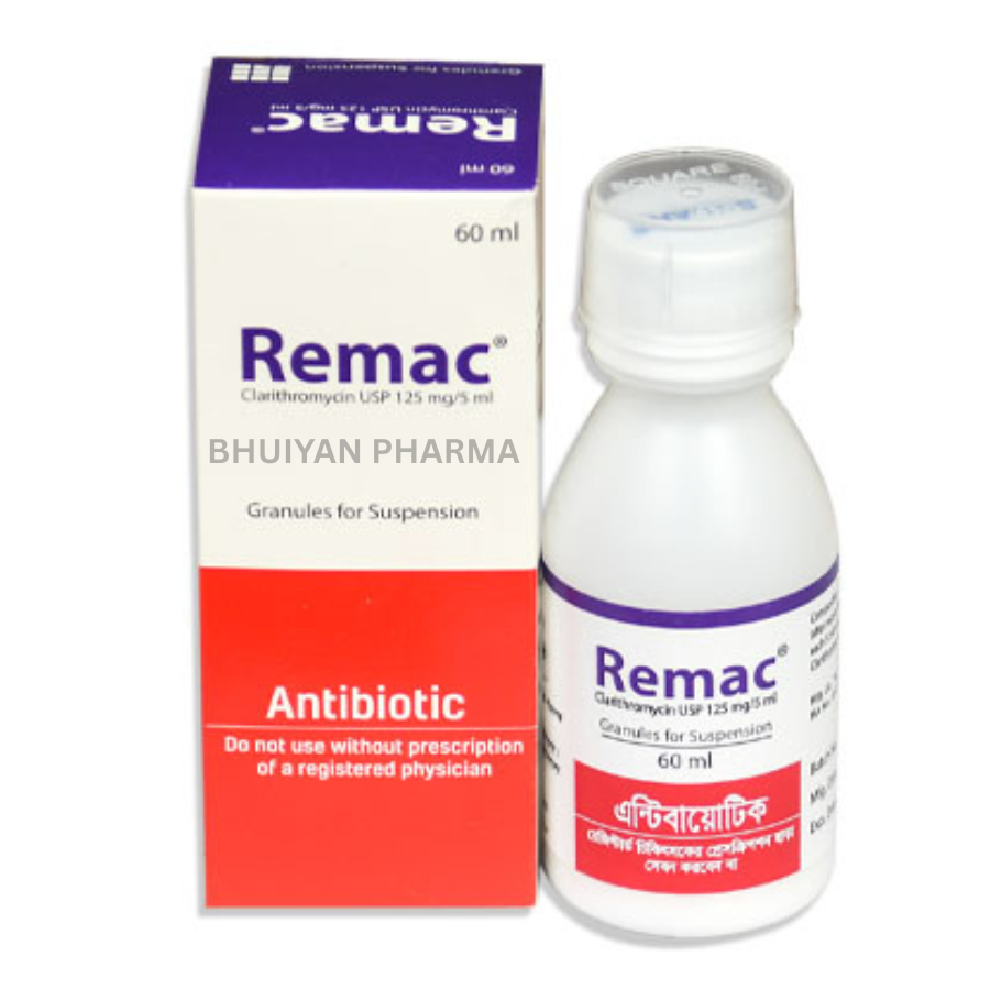 REMAC POWDER FOR SUSPENSION 125 MG/5 ML 60 ML BOTTLE