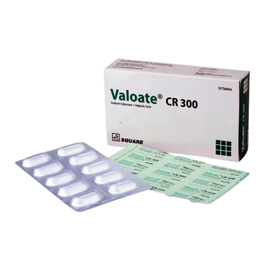 VALOATE CR TABLET (CONTROLLED RELEASE) 300 MG