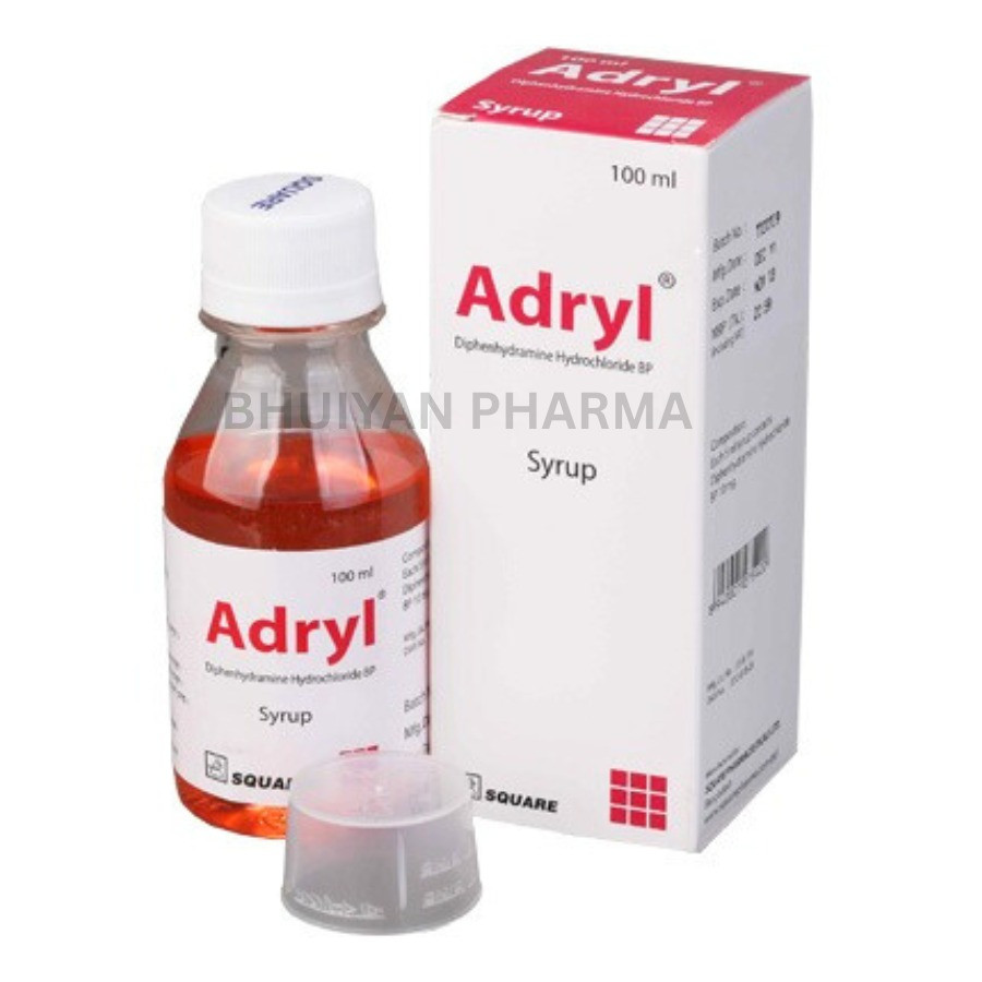 ADRYL SYRUP 10 MG/5 ML 100 ML BOTTLE