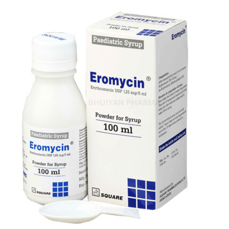 EROMYCIN POWDER FOR SUSPENSION 125 MG/5 ML 100 ML BOTTLE