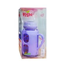 Baby Glass Feeding Bottle 120ml (Fish)
