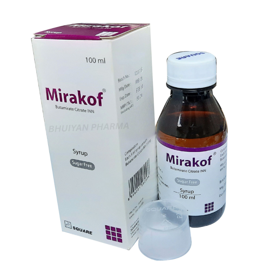 MIRAKOF SYRUP 7.5 MG/5 ML 100 ML BOTTLE