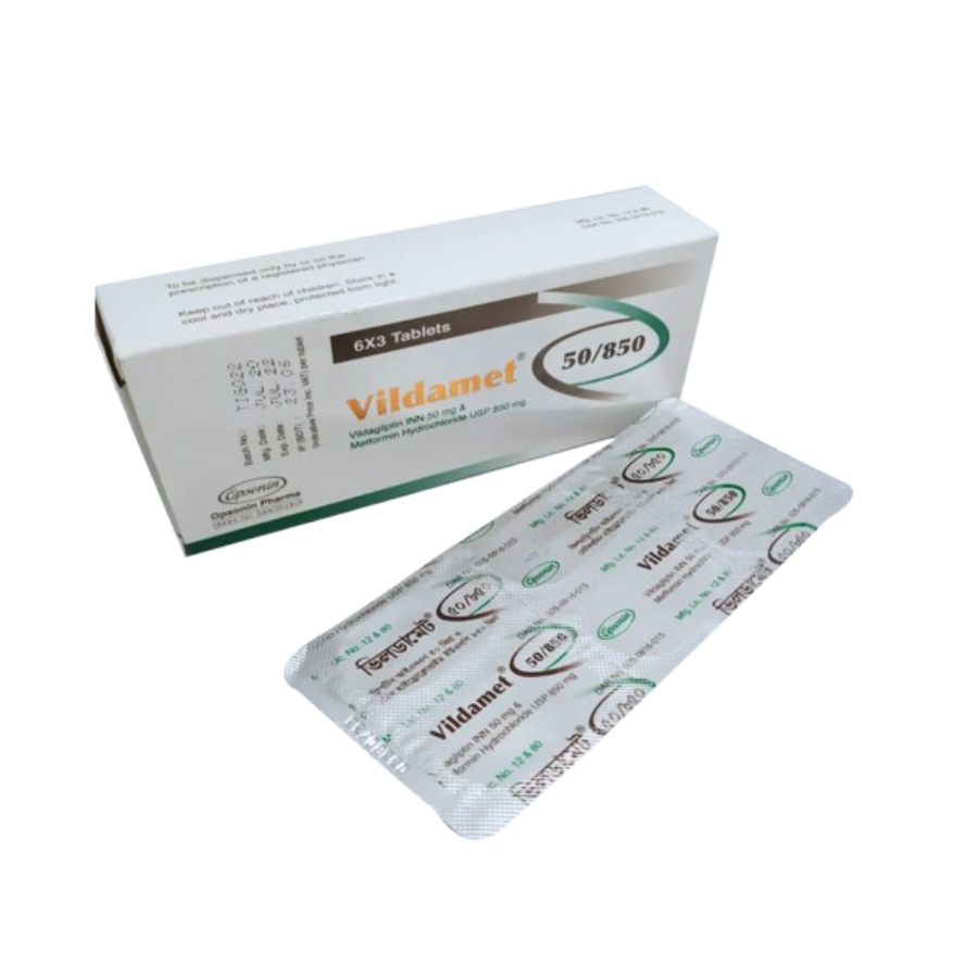 VILDAMET TABLET 50 MG+850 MG