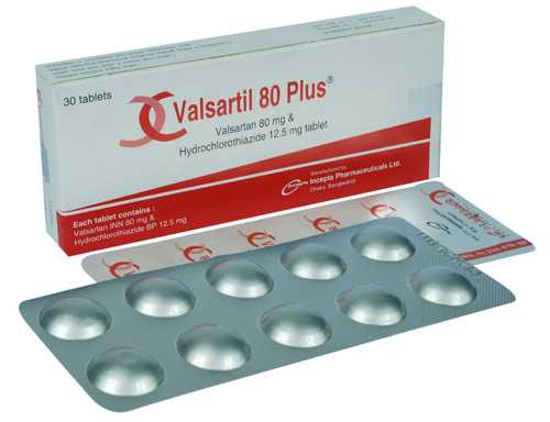 VALSARTIL PLUS TABLET 80 MG+12.5 MG