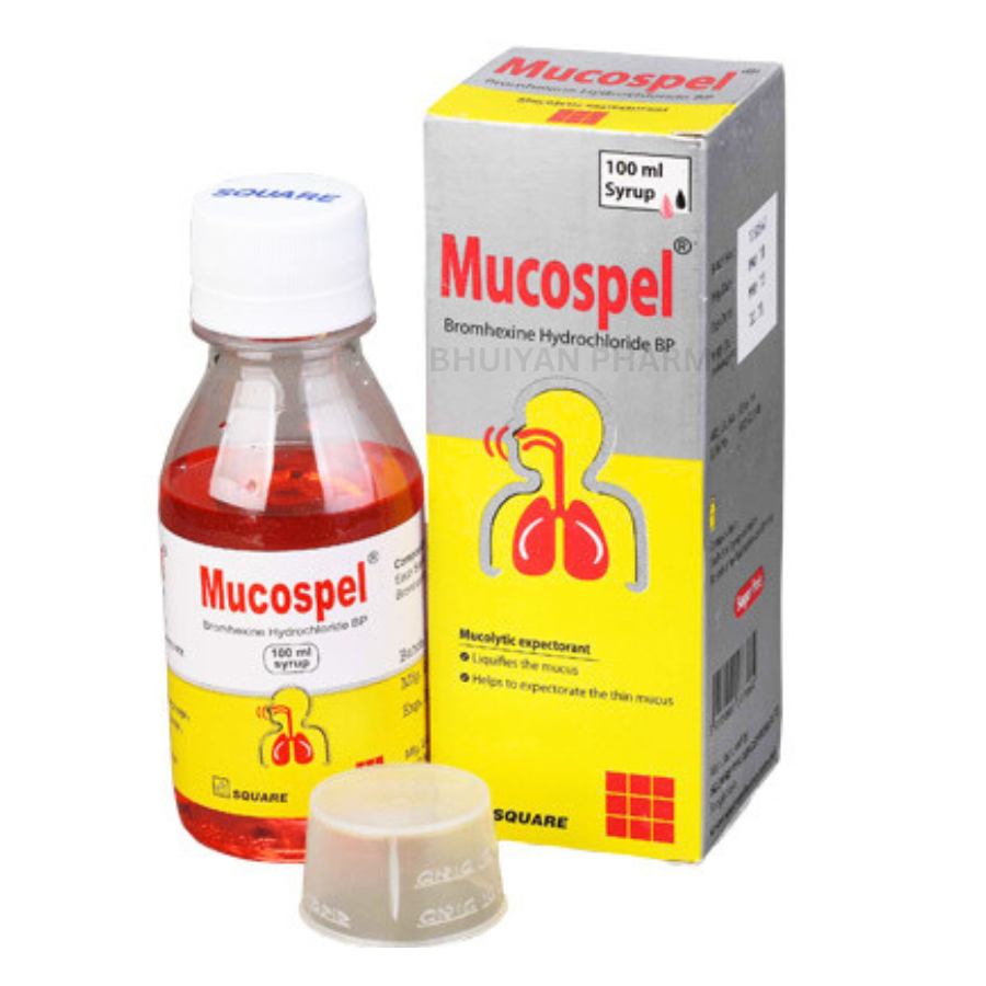 MUCOSPEL SYRUP 4 MG/5 ML 100 ML BOTTLE