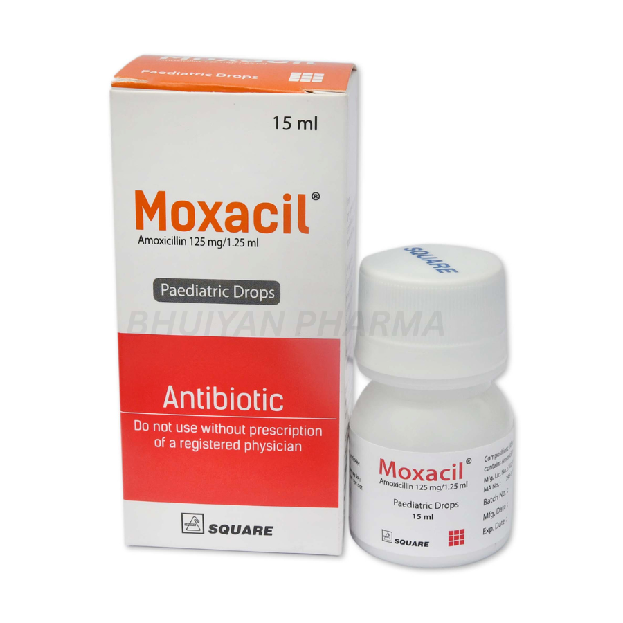 MOXACIL PEDIATRIC DROPS 125 MG/1.25 ML 15 ML BOTTLE