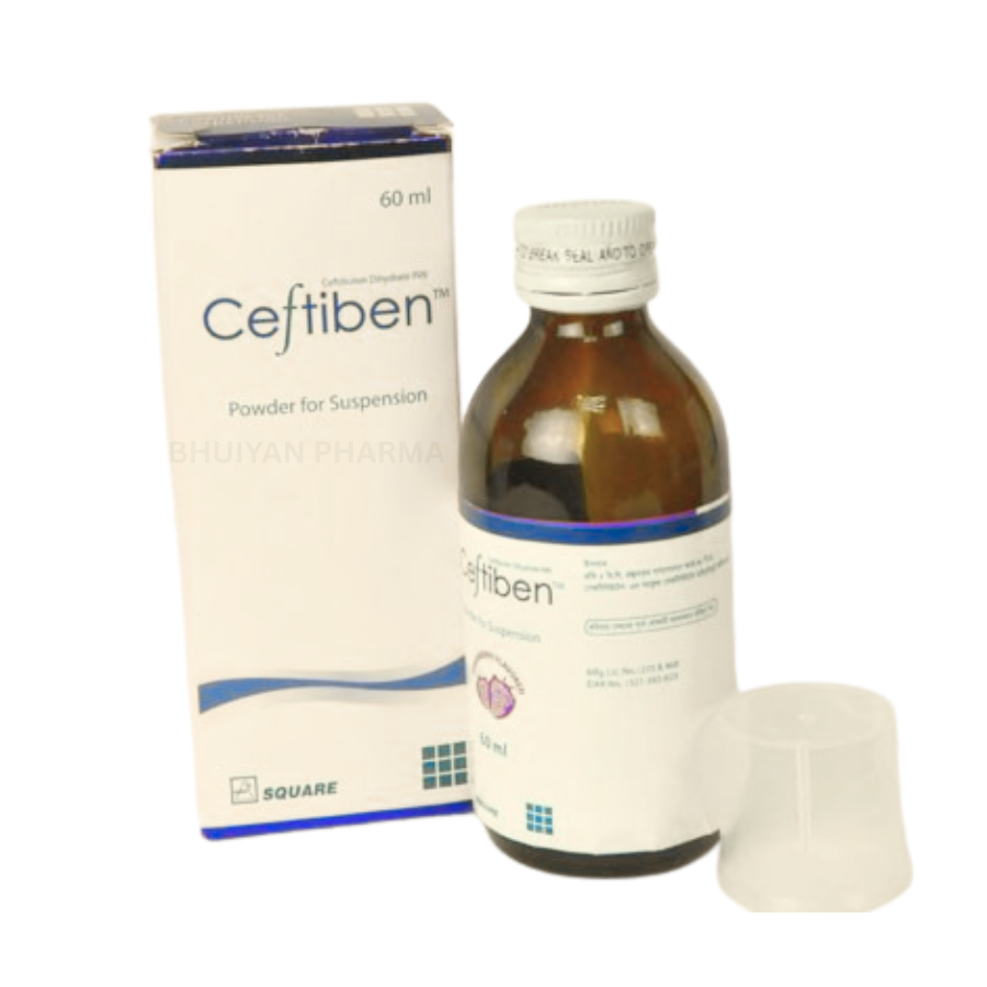 CEFTIBEN POWDER FOR SUSPENSION 90 MG/5 ML 60 ML BOTTLE