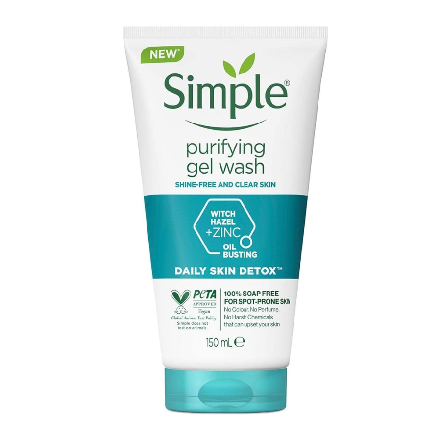 Simple Purifying Gel Wash for Shine-Free & Clear Skin 150ml
