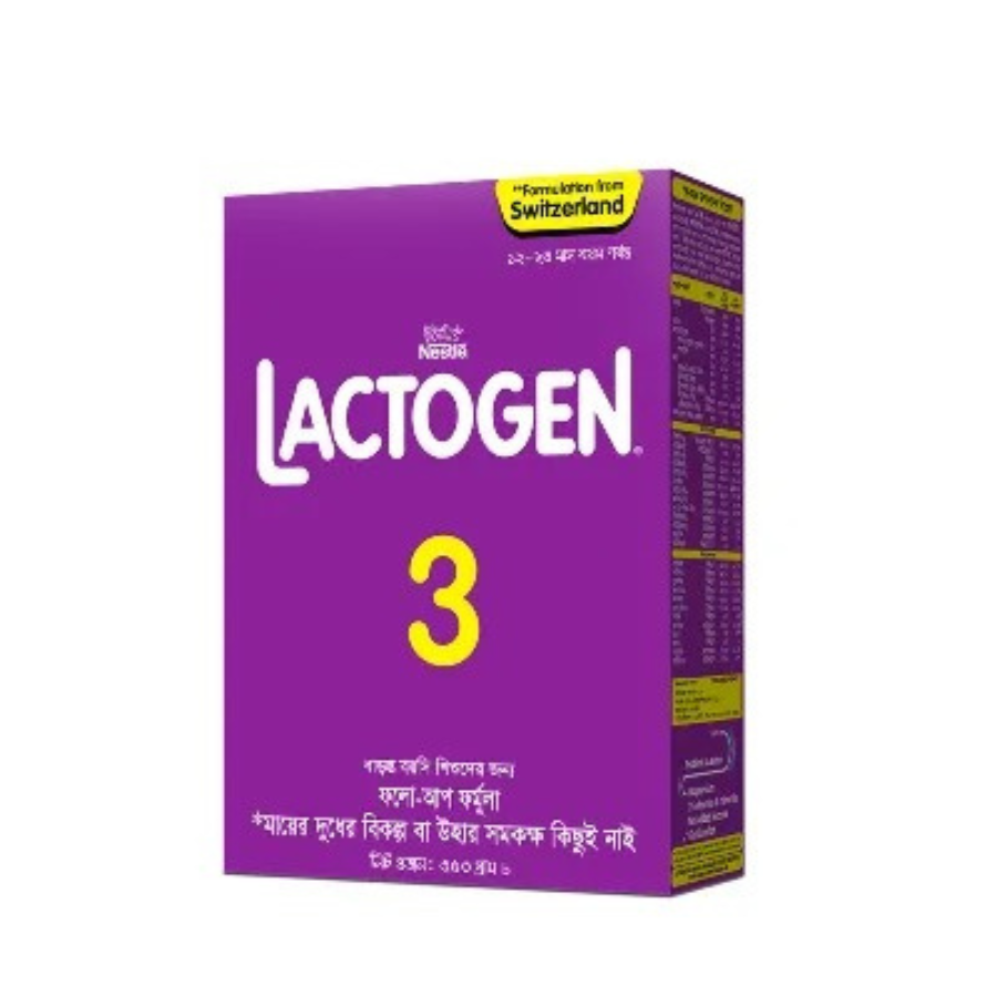 Nestle Lactogen 3 Formula Milk Powder (12-24 M) 350 gm