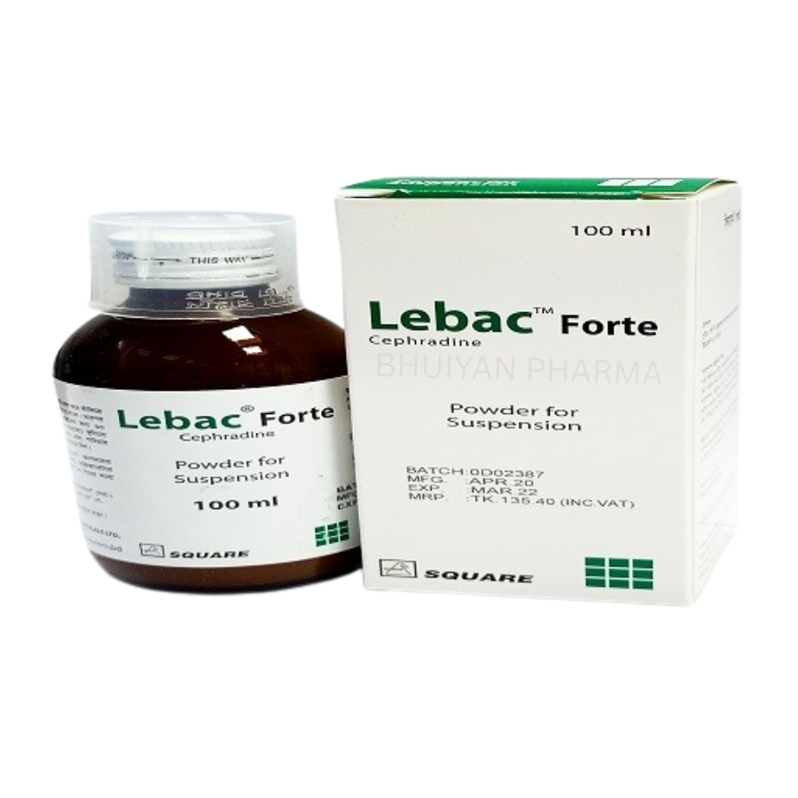 LEBAC FORTE POWDER FOR SUSPENSION 250 MG/5 ML 100 ML BOTTLE