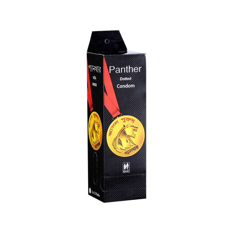 Panther Dotted Condoms 12 Pack 36 Pcs