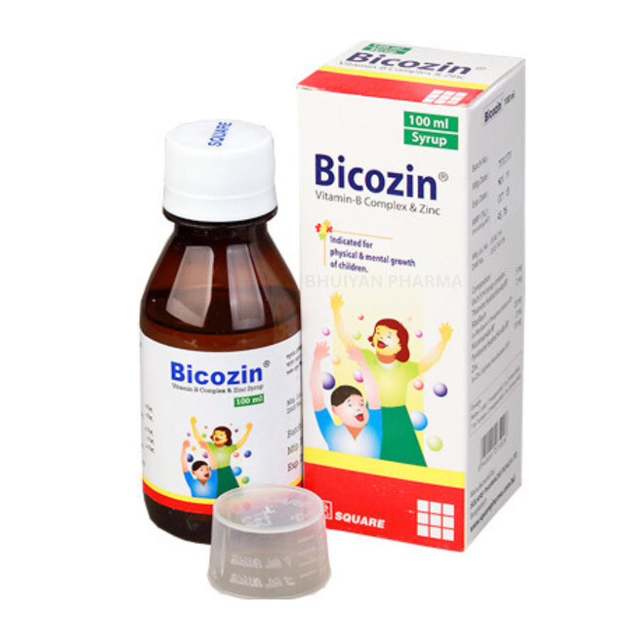 BICOZIN SYRUP 100 ML BOTTLE