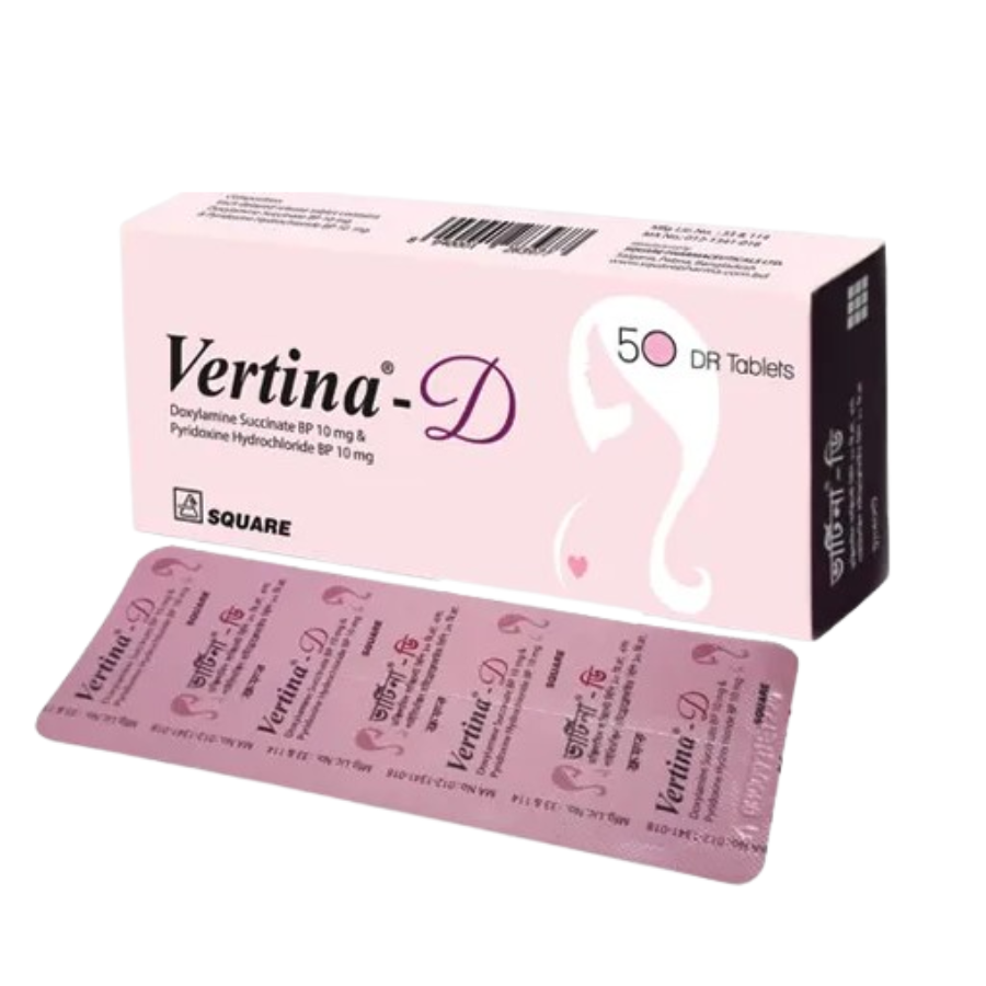 VERTINA-D TABLET (DELAYED RELEASE) 10 MG+10 MG