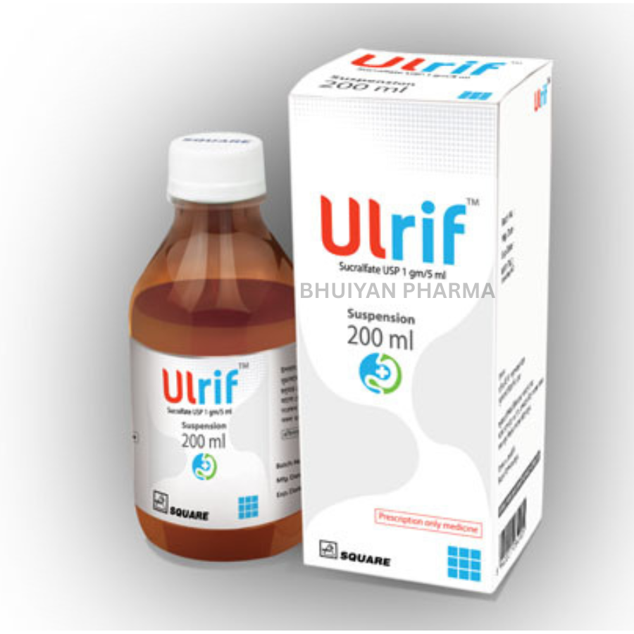 ULRIF ORAL SUSPENSION 1 GM/5 ML 200 ML BOTTLE