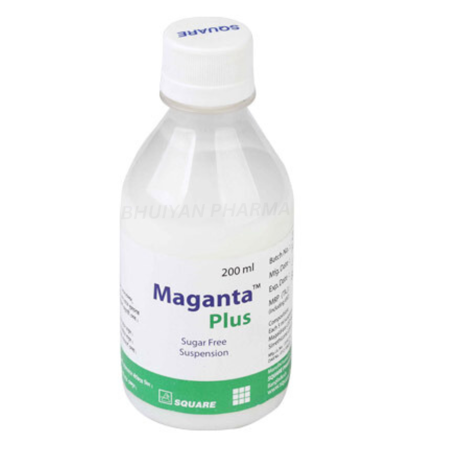 MAGANTA PLUS ORAL SUSPENSION 480 MG+20 MG)/5 ML 200 ML BOTTLE