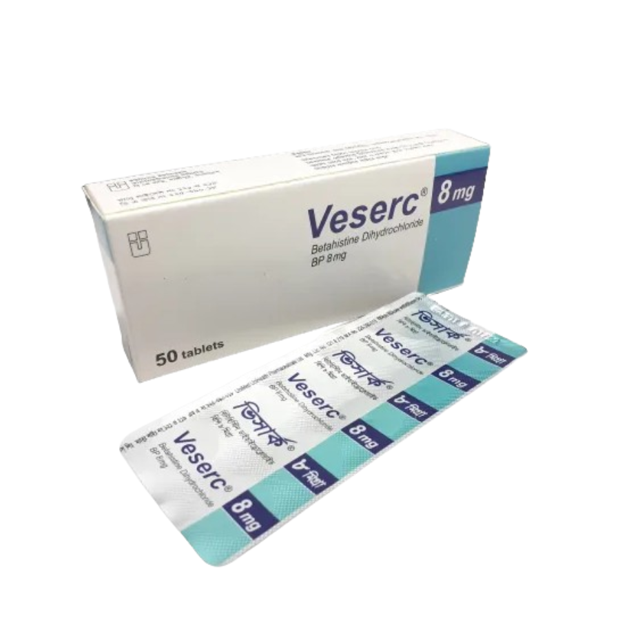 VESERC TABLET 8 MG