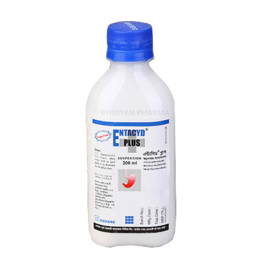 ENTACYD PLUS ORAL SUSPENSION (200 MG+400 MG+30 MG)/5 ML 200 ML BOTTLE