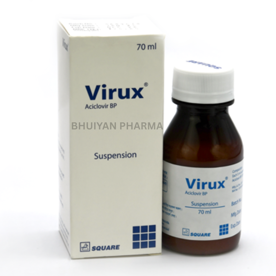 VIRUX ORAL SUSPENSION 200 MG/5 ML 70 ML BOTTLE