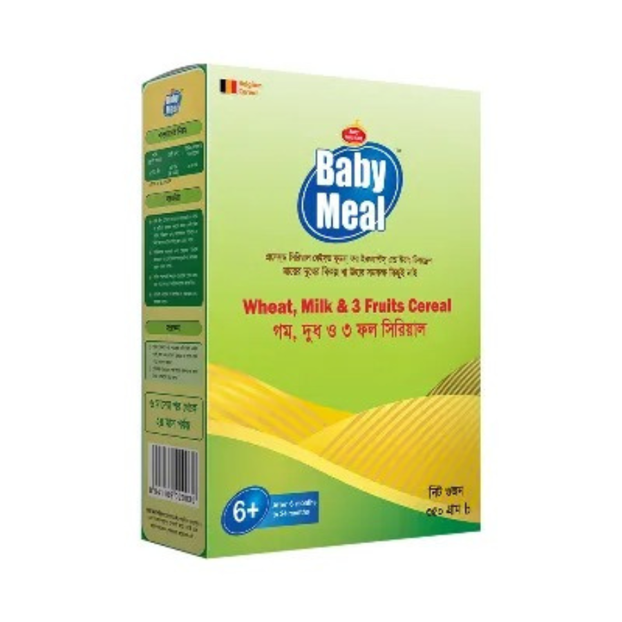 Baby Meal Milk Wheat & 3 Fruits Cereal (6-24 M) 350 gm