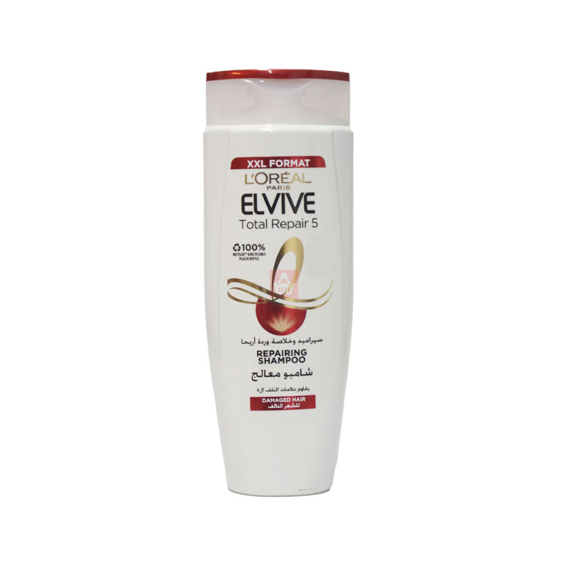 L'Oreal Paris Elvive Total Repair 5 XXL Format Repairing Shampoo For Damaged Hair 600ml